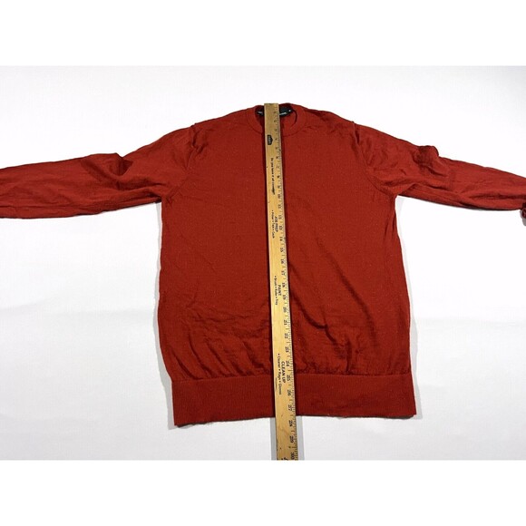 Rodd Gunn Sweater Mens Pullover Orange Merino Wool Casual Adult Sz M PILING - Picture 4 of 7